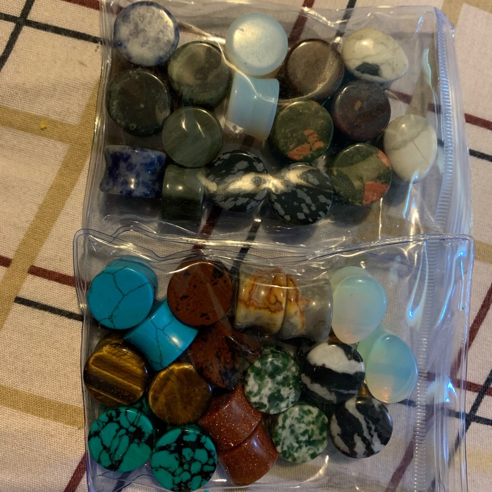 HUGE Lot of Stone Plugs!!